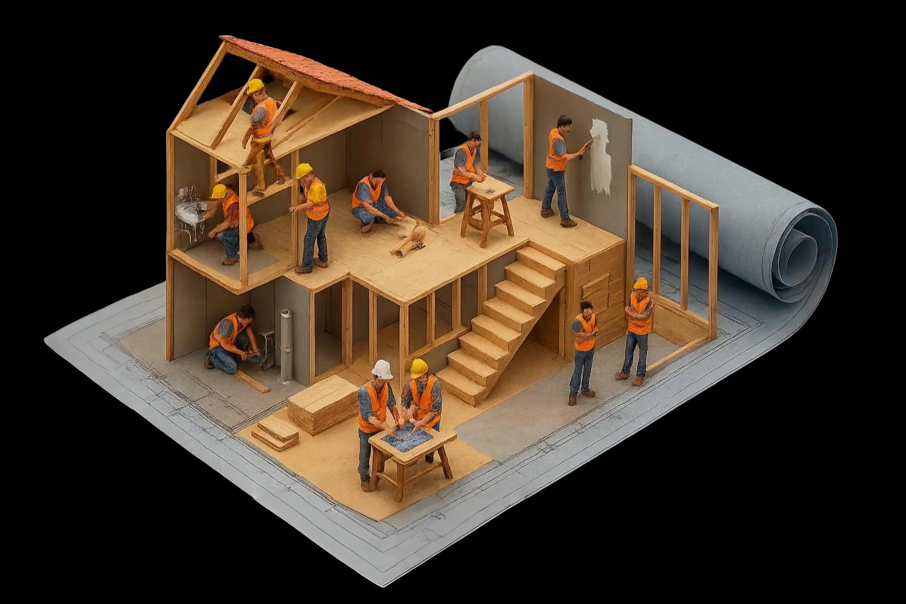 Byggeprojekt illustration